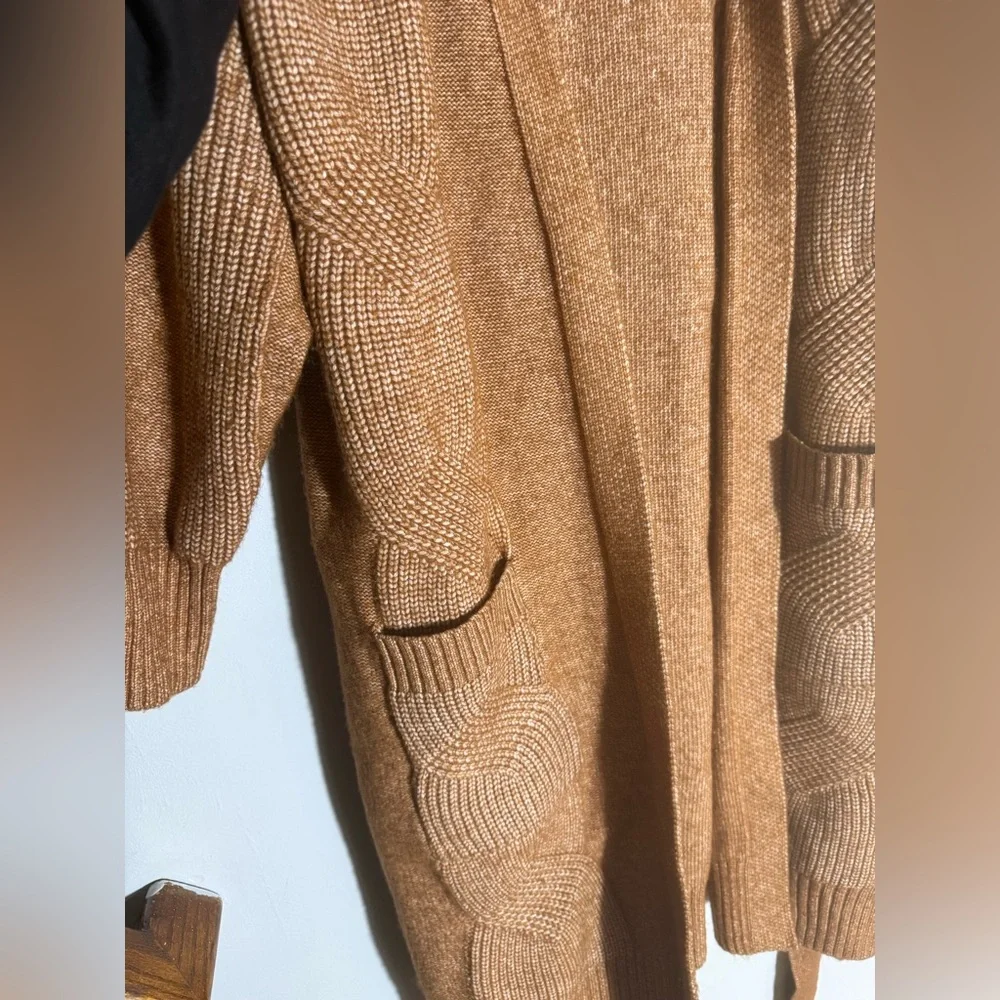 Nine West Cozy Brown Knit long Cardigan size XXL - Picture 3 of 8